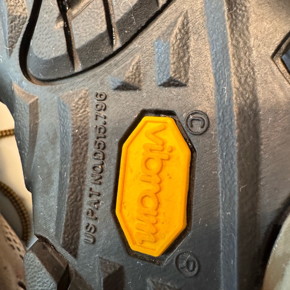Merrell Men's Moab Ventilator Walnut Gray and Orange Trail Hiking Shoes - Picture 8 of 8
